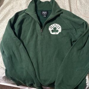 ‘47 Boston Celtics zip up green